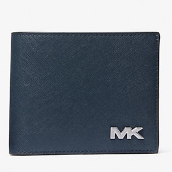 New Men’s Michael Kors Navy Bifold Wallet - Picture 6 of 6